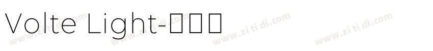 Volte Light字体转换